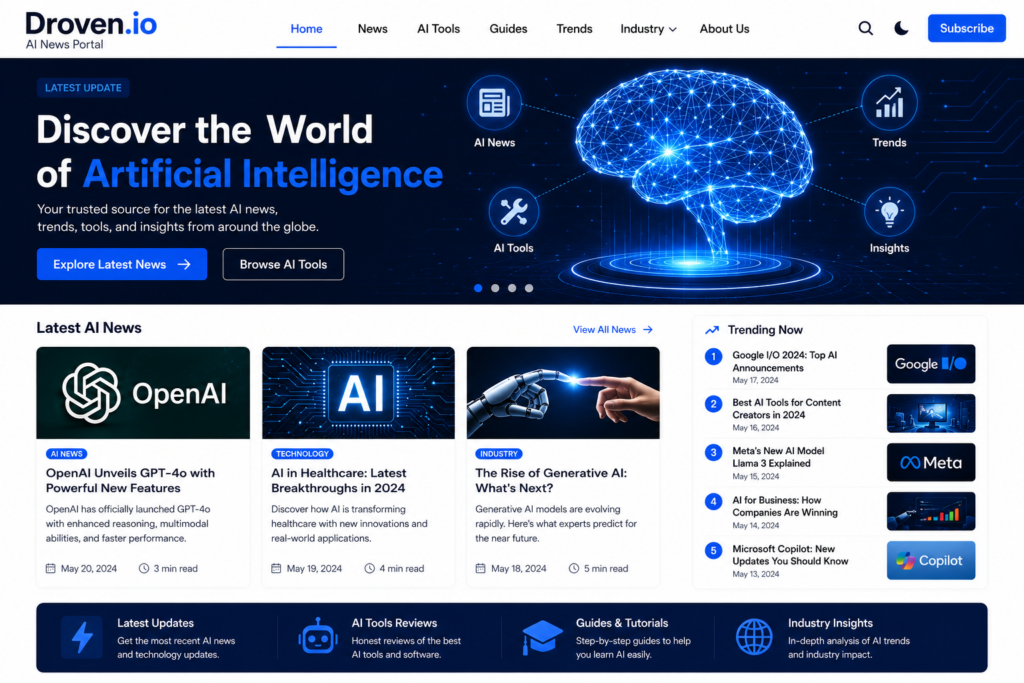 Droven.io AI News Portal – Latest AI Trends and Technology Updates